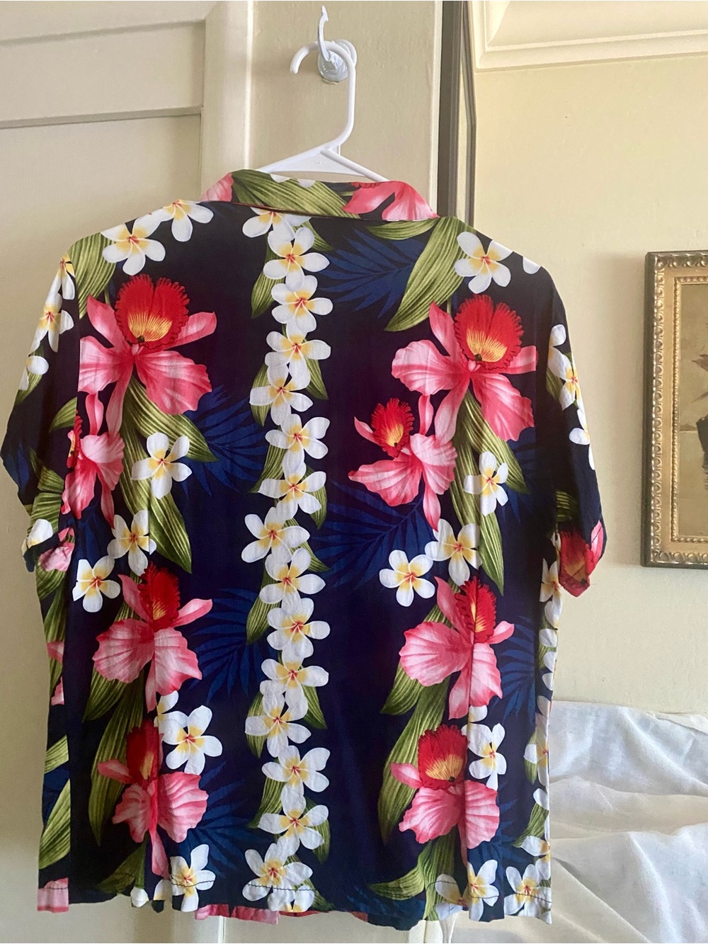 Two Palms Navy Hawaiian Shirt - Picture 2 of 7